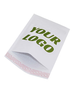 10.5x15 Printed White Kraft Bubble Mailers 100 pcs - ZebraBoxes.com
